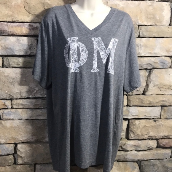 Phi Mu V-Neck Tee Vintage - Picture 2 of 6